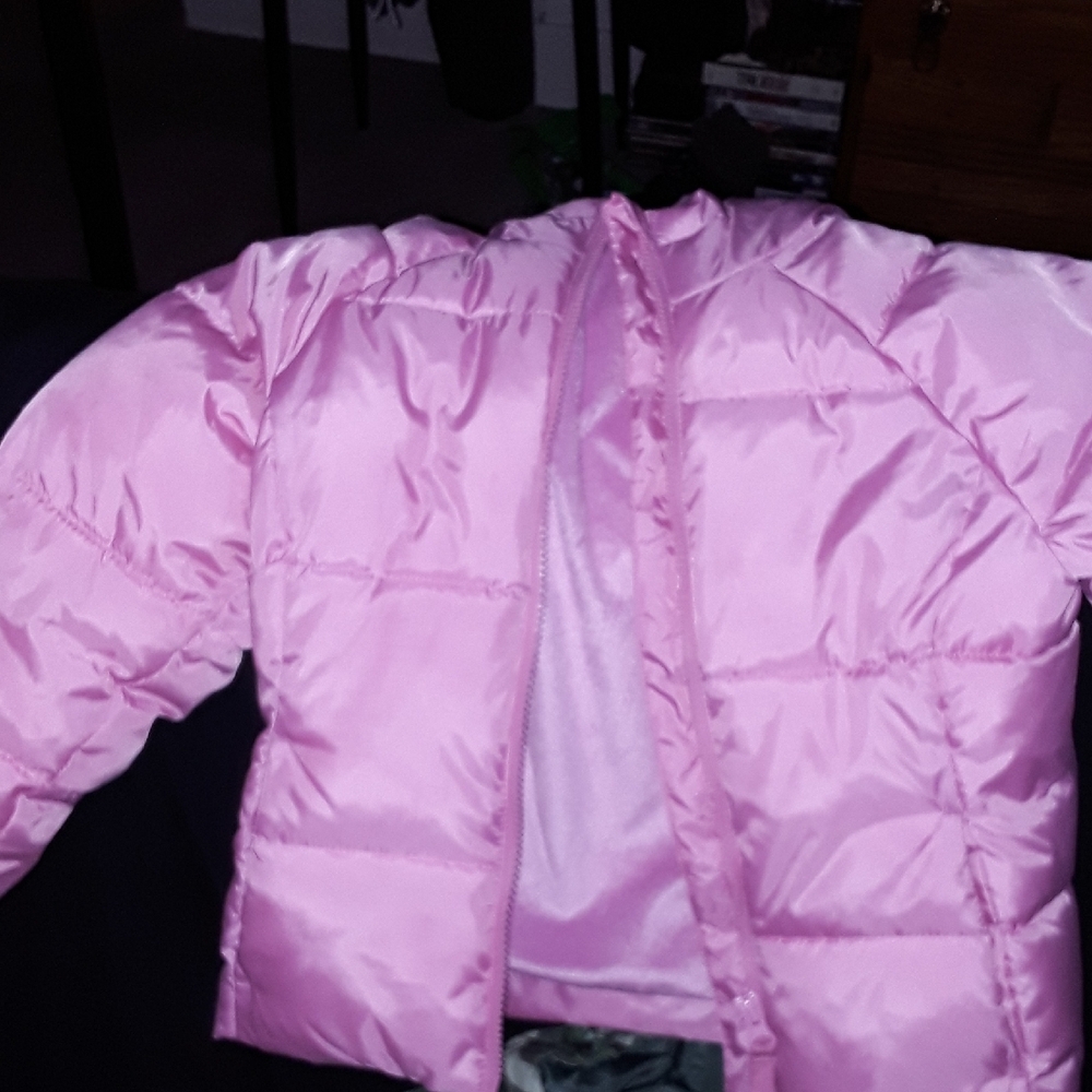 Pink Kids Puffer Jacket